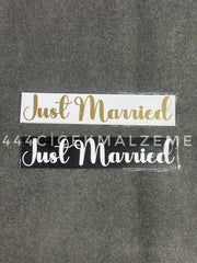 Just Married Gelin Arabası Plakalığı