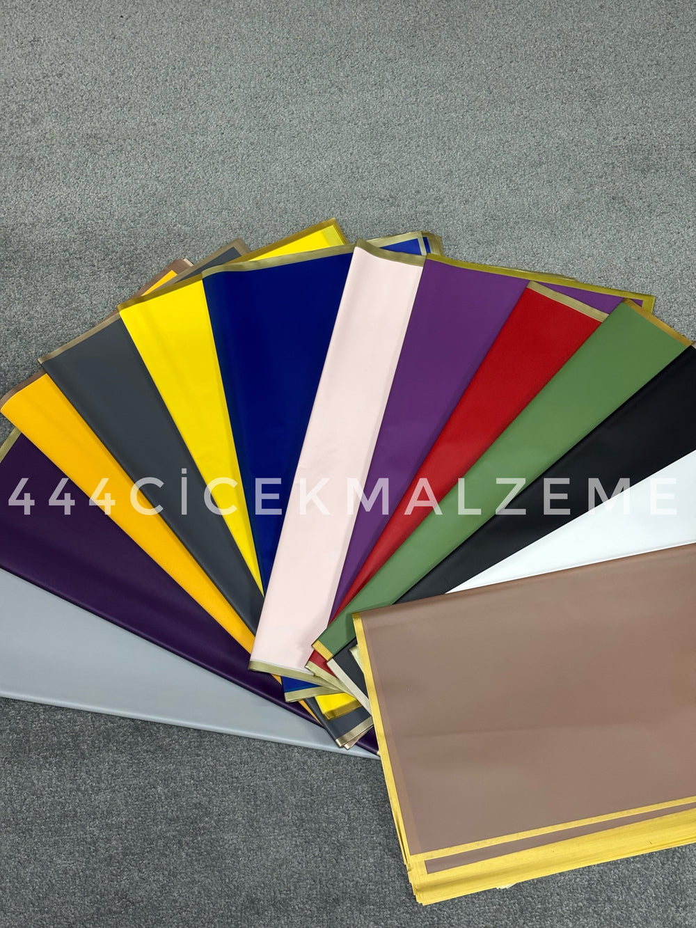 gold çizgili buket kağıdı