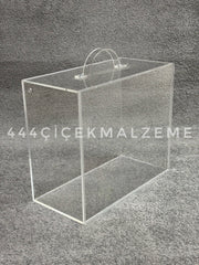 pleksi çanta çiçekçiler için