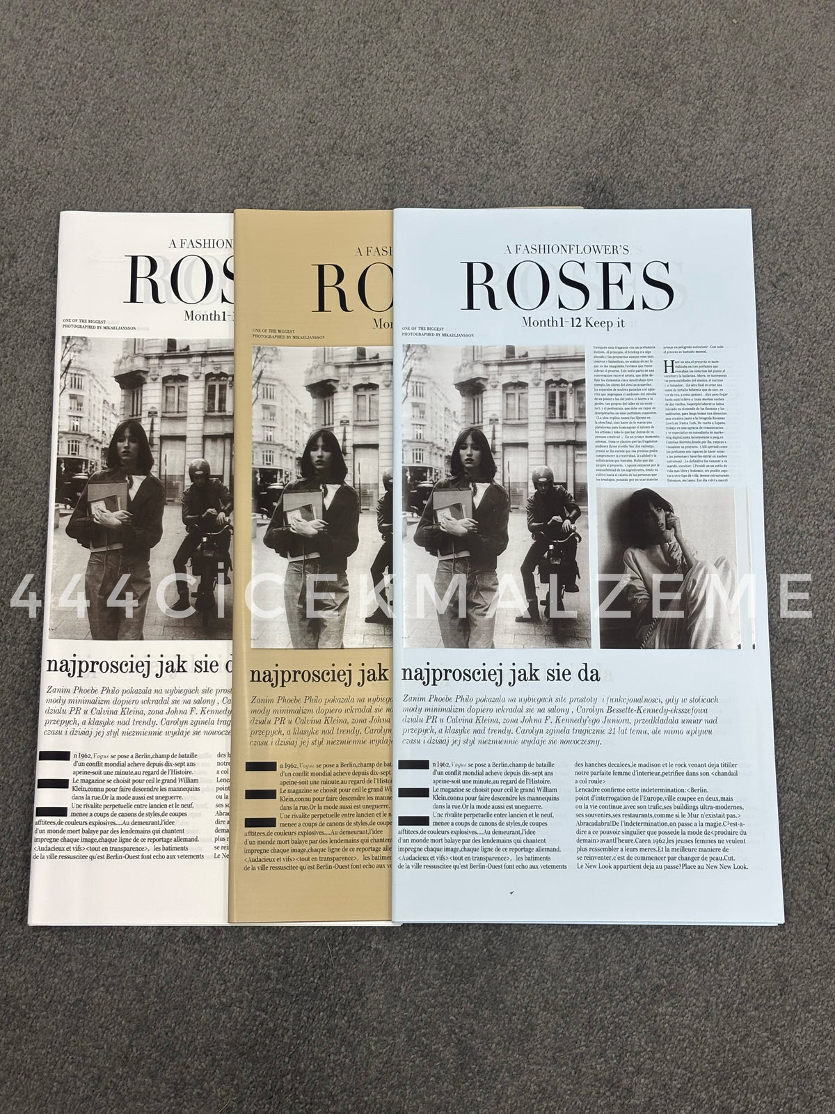 Roses News Paper Buket Kağıdı