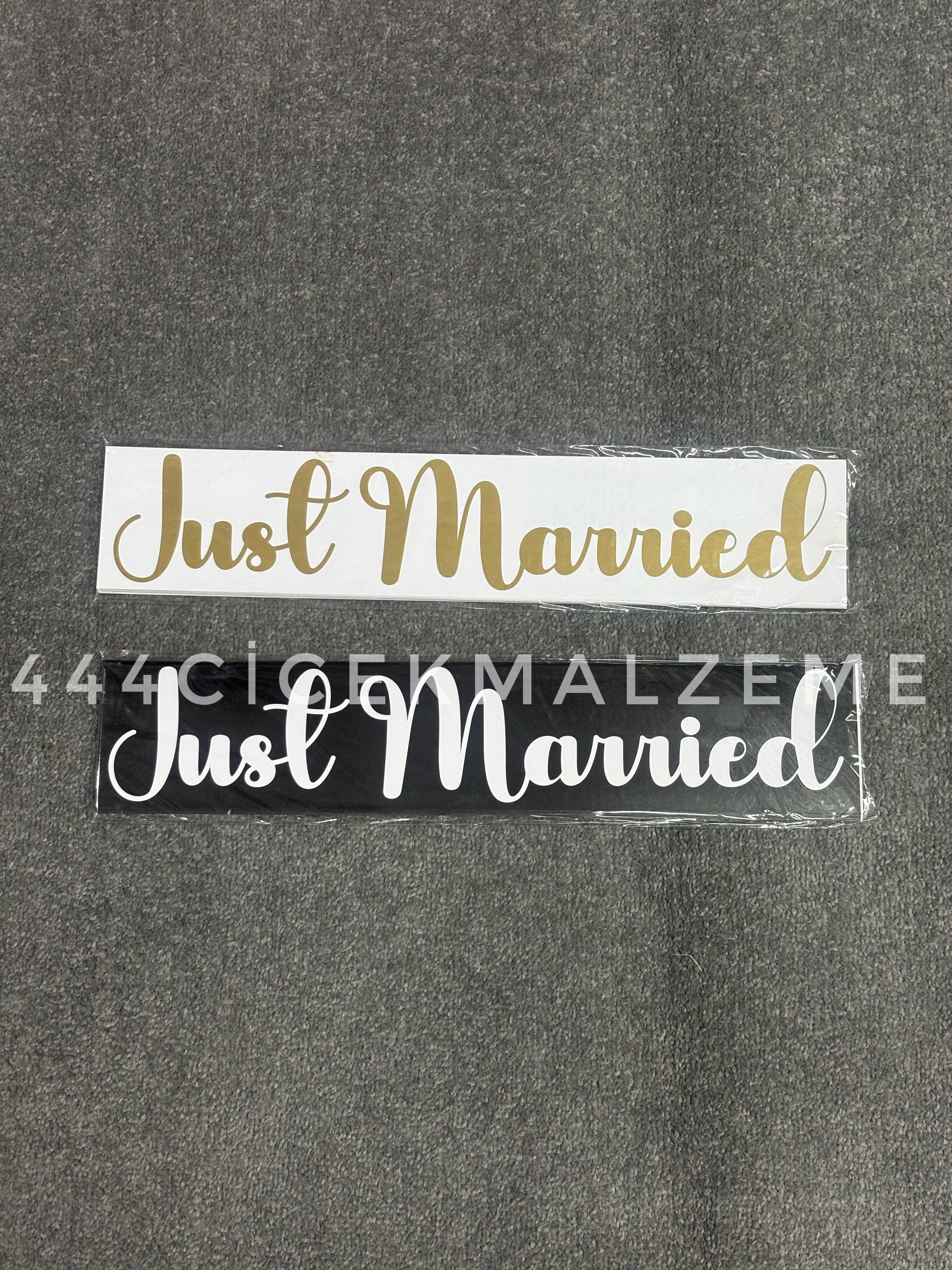 Just Married Gelin Arabası Plakalığı