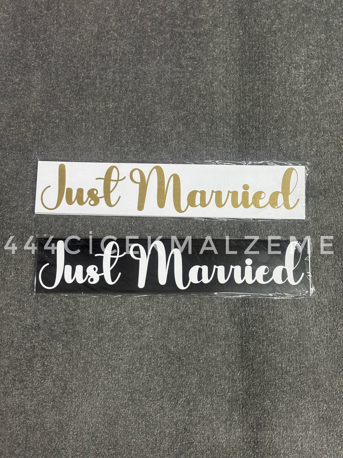 Just Married Gelin Arabası Plakalığı