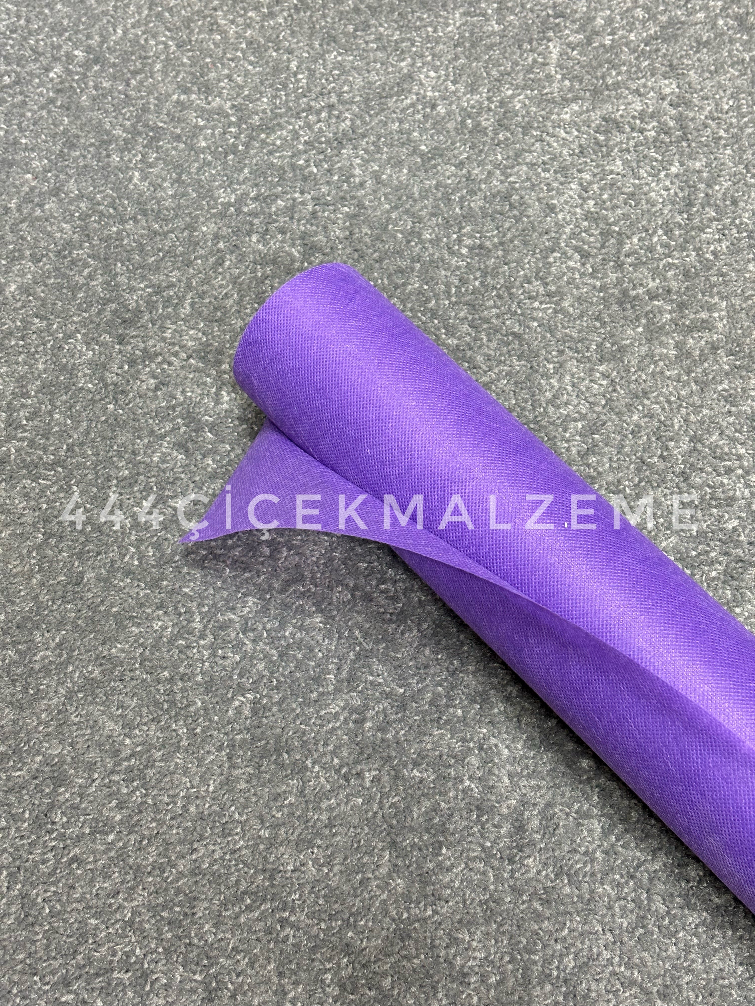buketler için elyaf tela kumaş mor