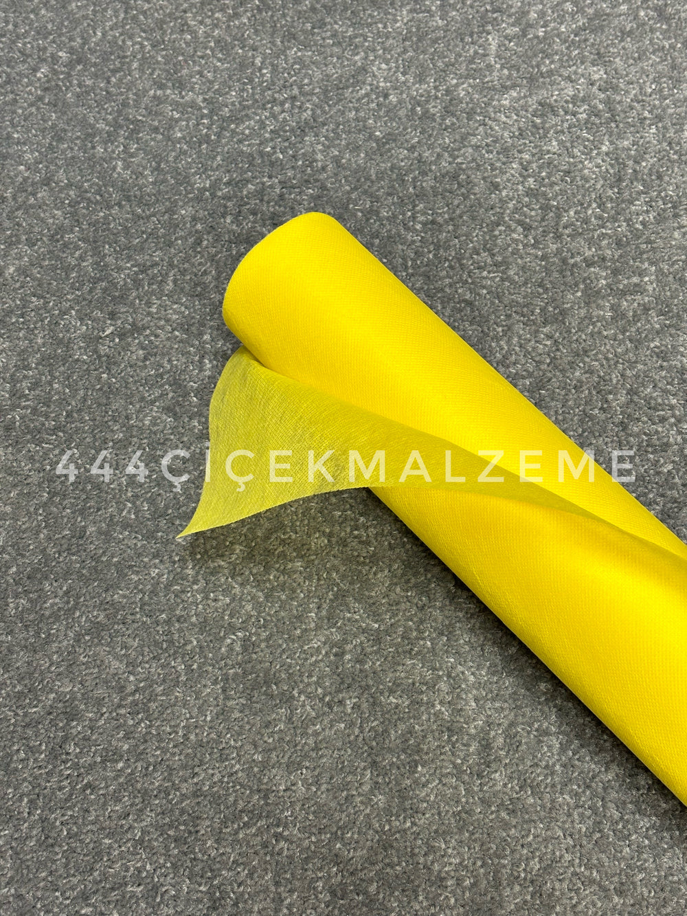 buketler için elyaf tela kumaş sarı