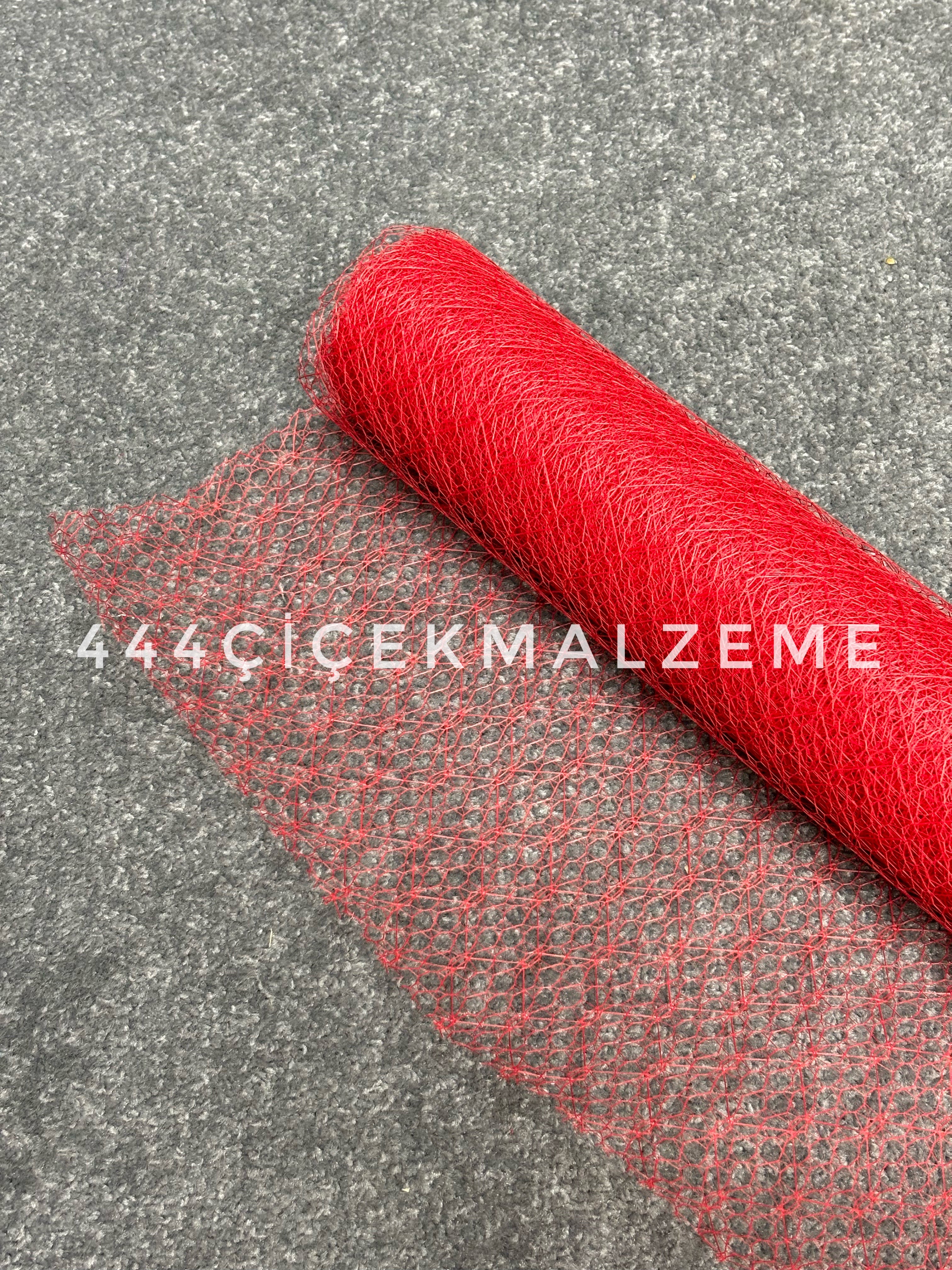 buketlik tergal tül kırmızı