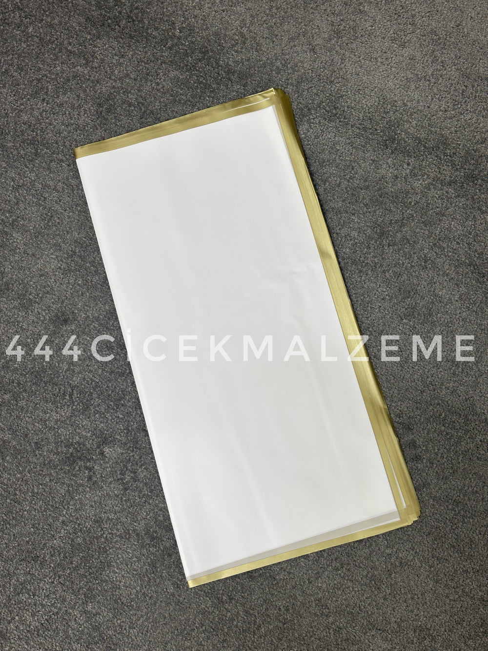 gold çizgili buket kağıdı beyaz