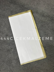 gold çizgili buket kağıdı beyaz