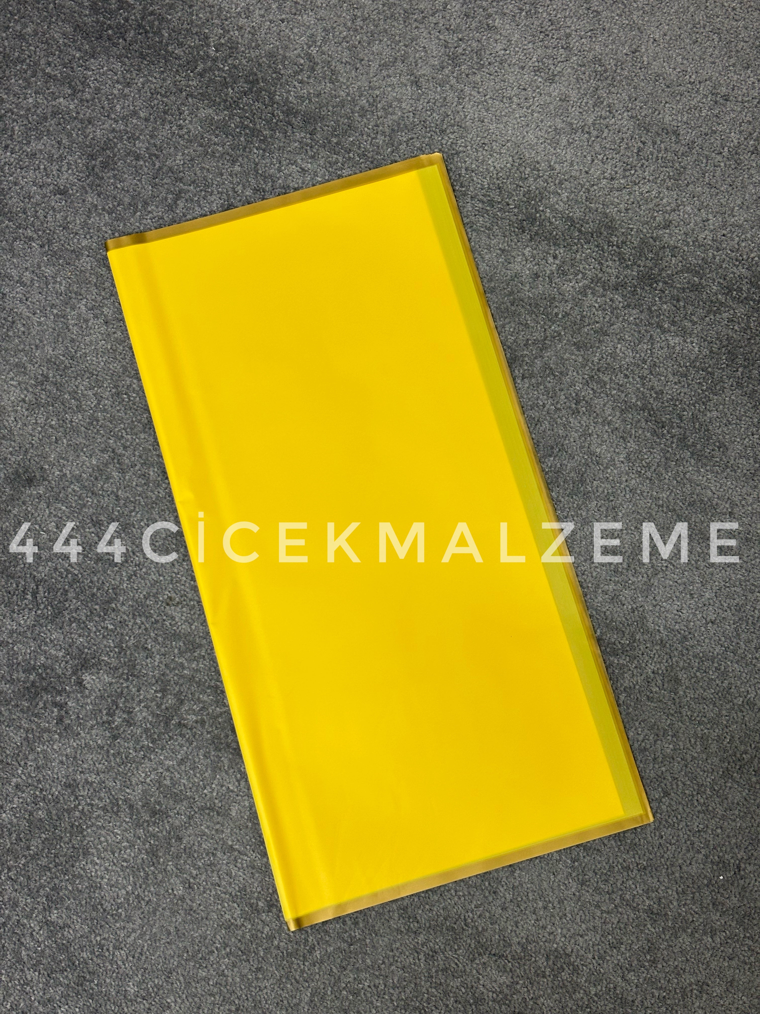 gold çizgili buket kağıdı sarı