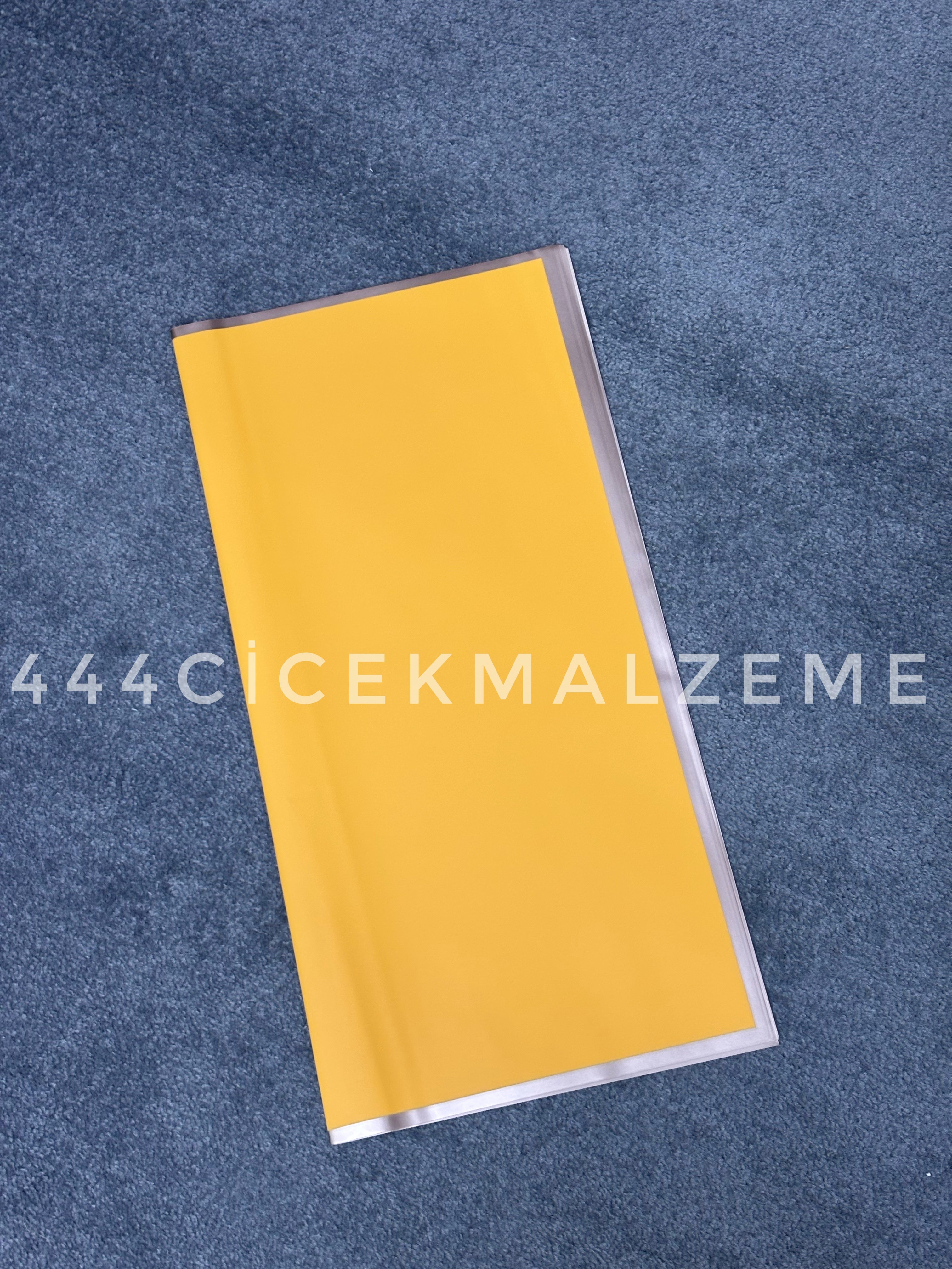 gold çizgili buket kağıdı turuncu