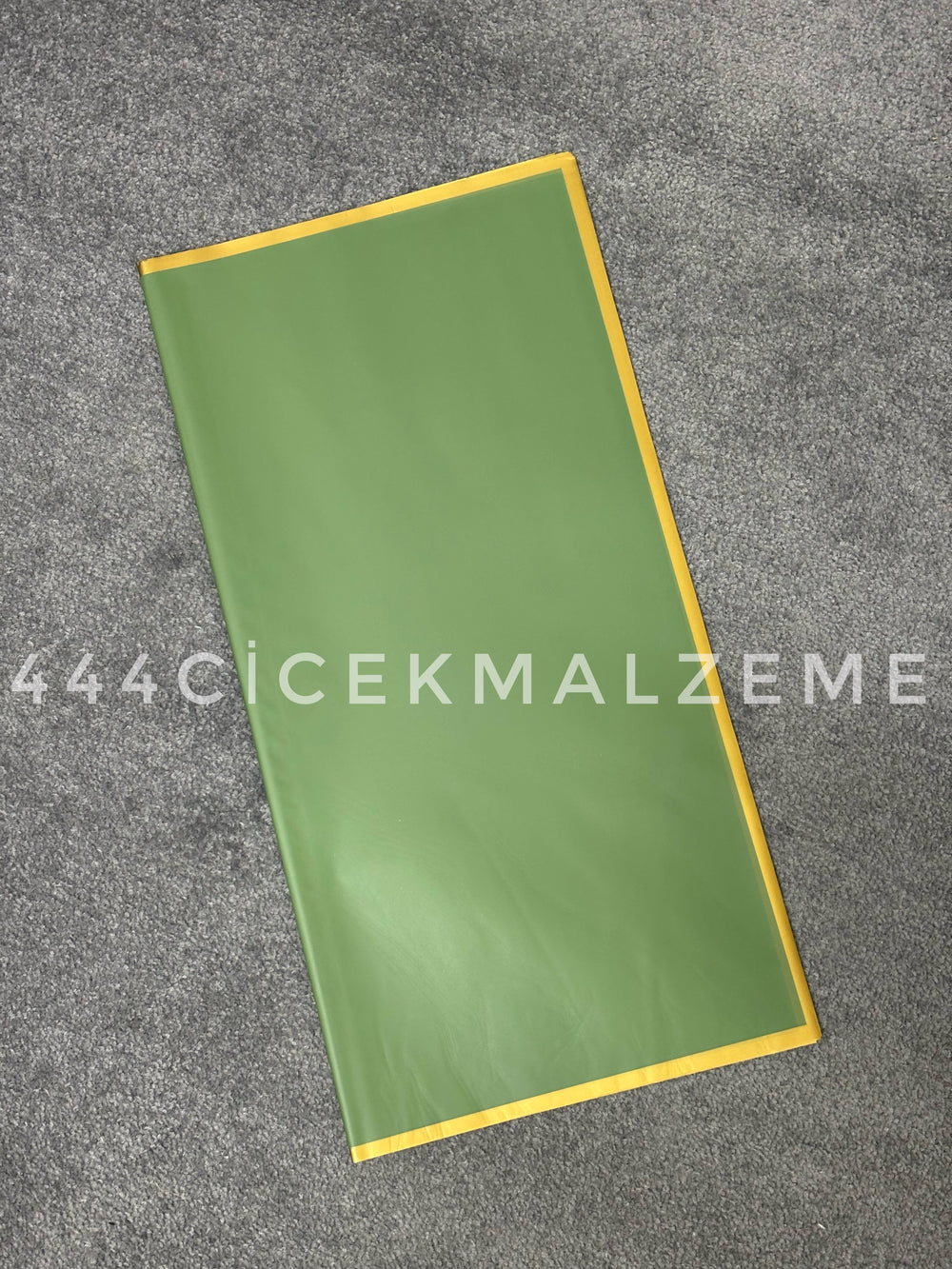 gold çizgili buket kağıdı yeşil