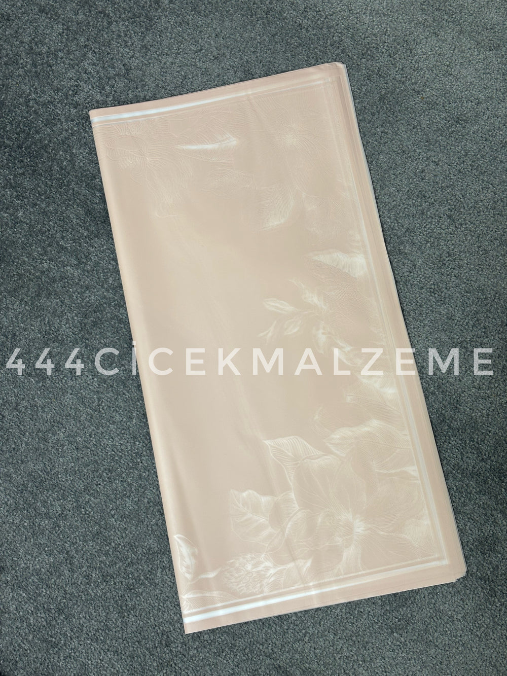 zambak desenli pembe jelatin